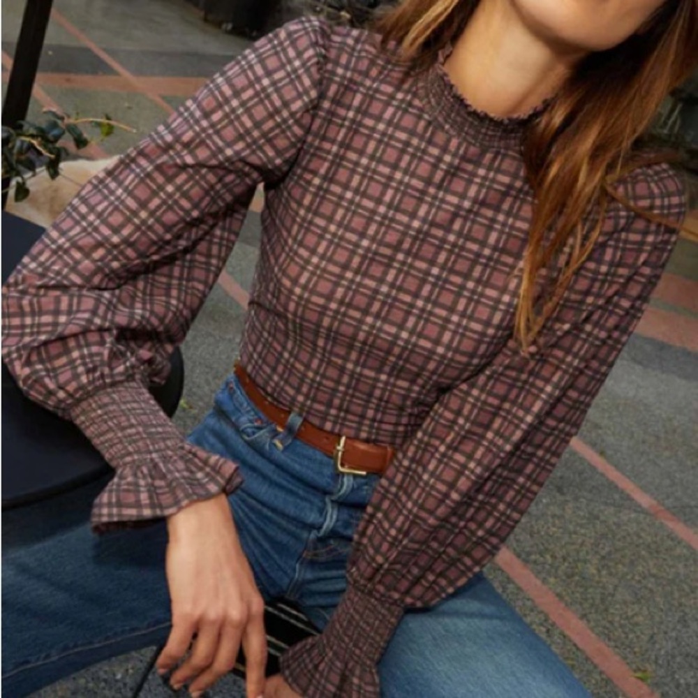 Nation LTD Violet Prim & Proper Top